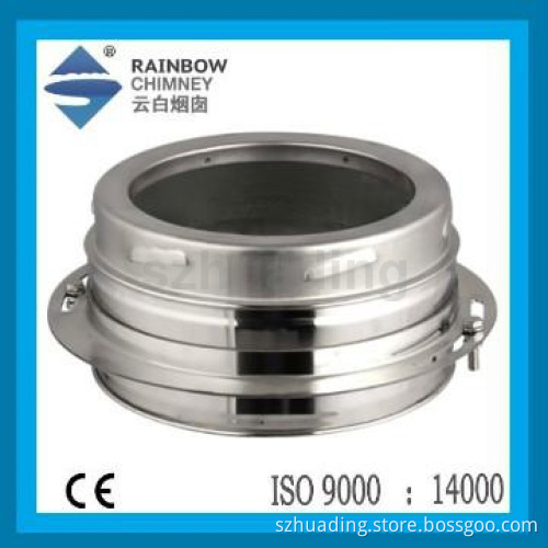 CE Double wall Stainless steel boiler chimney base wall support